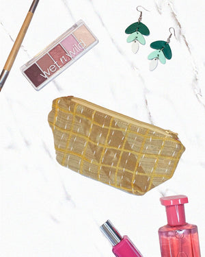 Kantha Cosmetic Bag | Small - Asha Project Kantha - Saree - Handmade