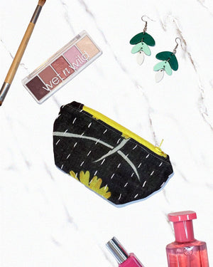 Kantha Cosmetic Bag | Small - Asha Project Kantha - Saree - Handmade