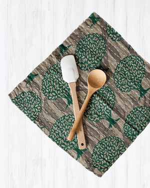 Kantha Dish Cloth - Asha Project Kantha-Saree-Handmade