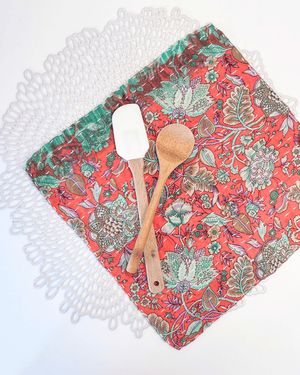 Kantha Dish Cloth - Asha Project Kantha - Saree - Handmade