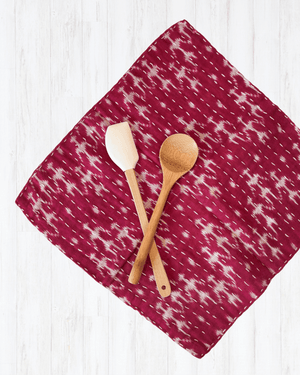 Kantha Dish Cloth - Asha Project Kantha - Saree - Handmade