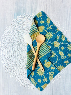 Kantha Dish Cloth - Asha Project Kantha - Saree - Handmade