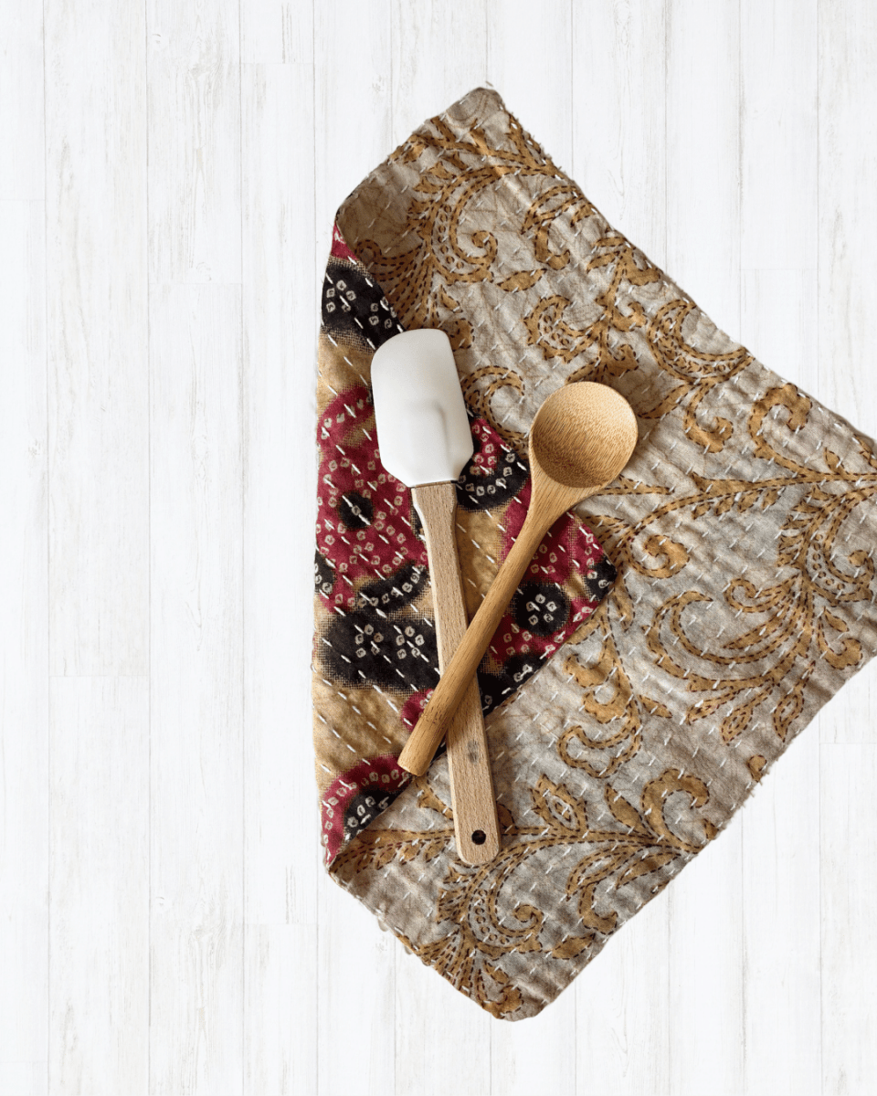 Kantha Dish Cloth - Asha Project Kantha-Saree-Handmade