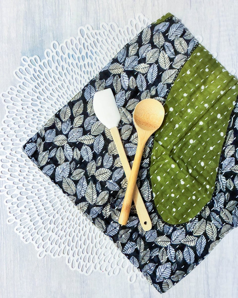 Kantha Dish Cloth - Asha Project Kantha - Saree - Handmade