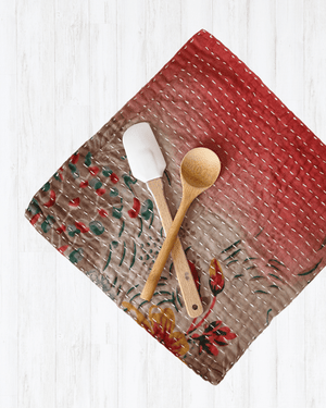 Kantha Dish Cloth - Asha Project Kantha-Saree-Handmade