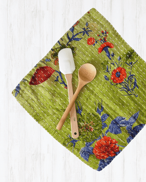 Kantha Dish Cloth - Asha Project Kantha-Saree-Handmade