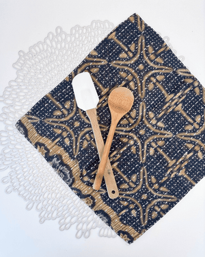 Kantha Dish Cloth - Asha Project Kantha - Saree - Handmade