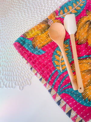 Kantha Dish Cloth | Assorted - Asha Project Kantha - Saree - Handmade