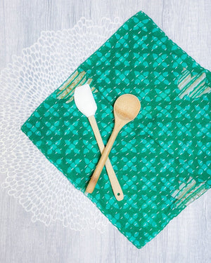 Kantha Dish Cloth | Christmas - Asha Project Kantha - Saree - Handmade