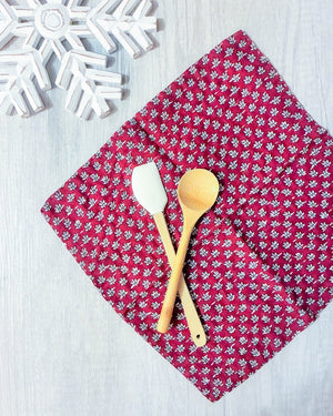 Kantha Dish Cloth | Christmas - Asha Project Kantha - Saree - Handmade