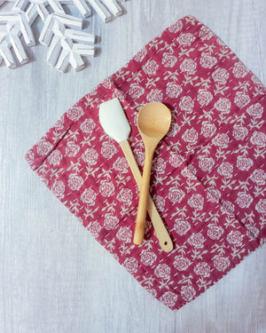 Kantha Dish Cloth | Christmas - Asha Project Kantha - Saree - Handmade