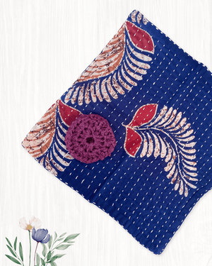 Kantha Dish Cloth + Dish Scrubber Gift Set - Asha Project Kantha - Saree - Handmade