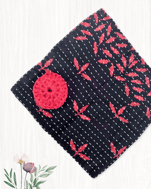 Kantha Dish Cloth + Dish Scrubber Gift Set - Asha Project Kantha - Saree - Handmade