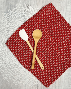 Kantha Dish Cloth | Valentines - Asha Project Kantha - Saree - Handmade