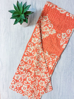 Kantha Kitchen Towel - Asha Project Kantha - Saree - Handmade