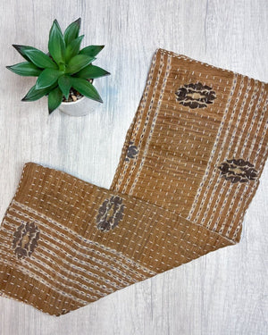 Kantha Kitchen Towel - Asha Project Kantha - Saree - Handmade