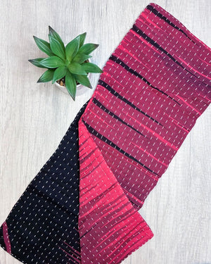 Kantha Kitchen Towel - Asha Project Kantha - Saree - Handmade