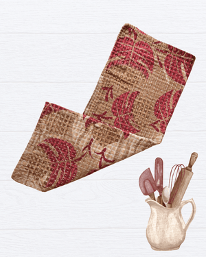 Kantha Kitchen Towel - Asha Project Kantha-Saree-Handmade