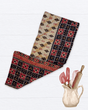 Kantha Kitchen Towel - Asha Project Kantha - Saree - Handmade