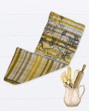 Kantha Kitchen Towel - Asha Project Kantha - Saree - Handmade
