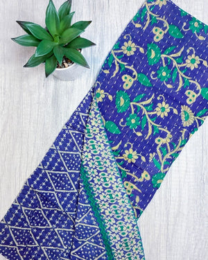 Kantha Kitchen Towel - Asha Project Kantha - Saree - Handmade