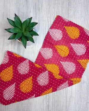 Kantha Kitchen Towel - Asha Project Kantha - Saree - Handmade