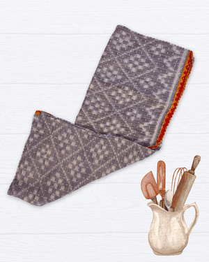 Kantha Kitchen Towel - Asha Project Kantha - Saree - Handmade