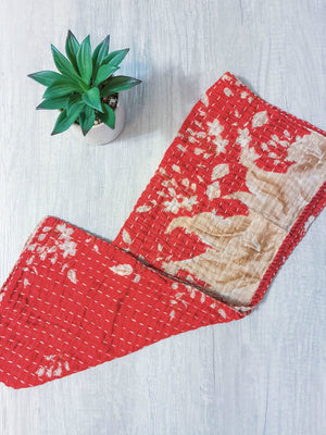 Kantha Kitchen Towel - Asha Project Kantha - Saree - Handmade