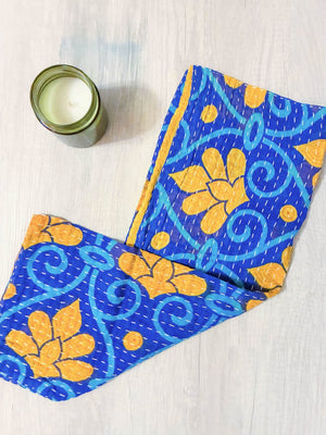 Kantha Kitchen Towel - Asha Project Kantha - Saree - Handmade