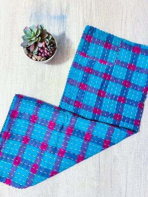 Kantha Kitchen Towel - Asha Project Kantha - Saree - Handmade