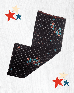 Kantha Kitchen Towel - Asha Project Kantha-Saree-Handmade