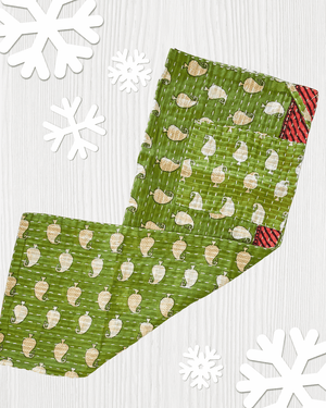 Kantha Kitchen Towel | Christmas - Asha Project Kantha - Saree - Handmade