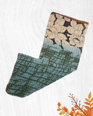 Kantha Kitchen Towel | Fall - Asha Project Kantha-Saree-Handmade