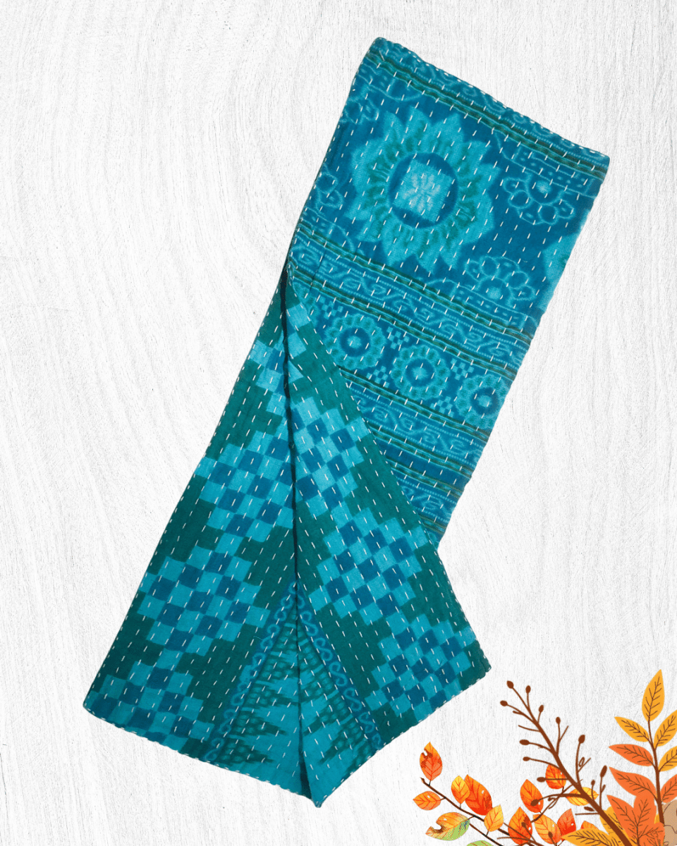 Kantha Kitchen Towel | Fall - Asha Project Kantha-Saree-Handmade