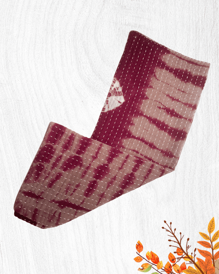 Kantha Kitchen Towel | Fall - Asha Project Kantha-Saree-Handmade