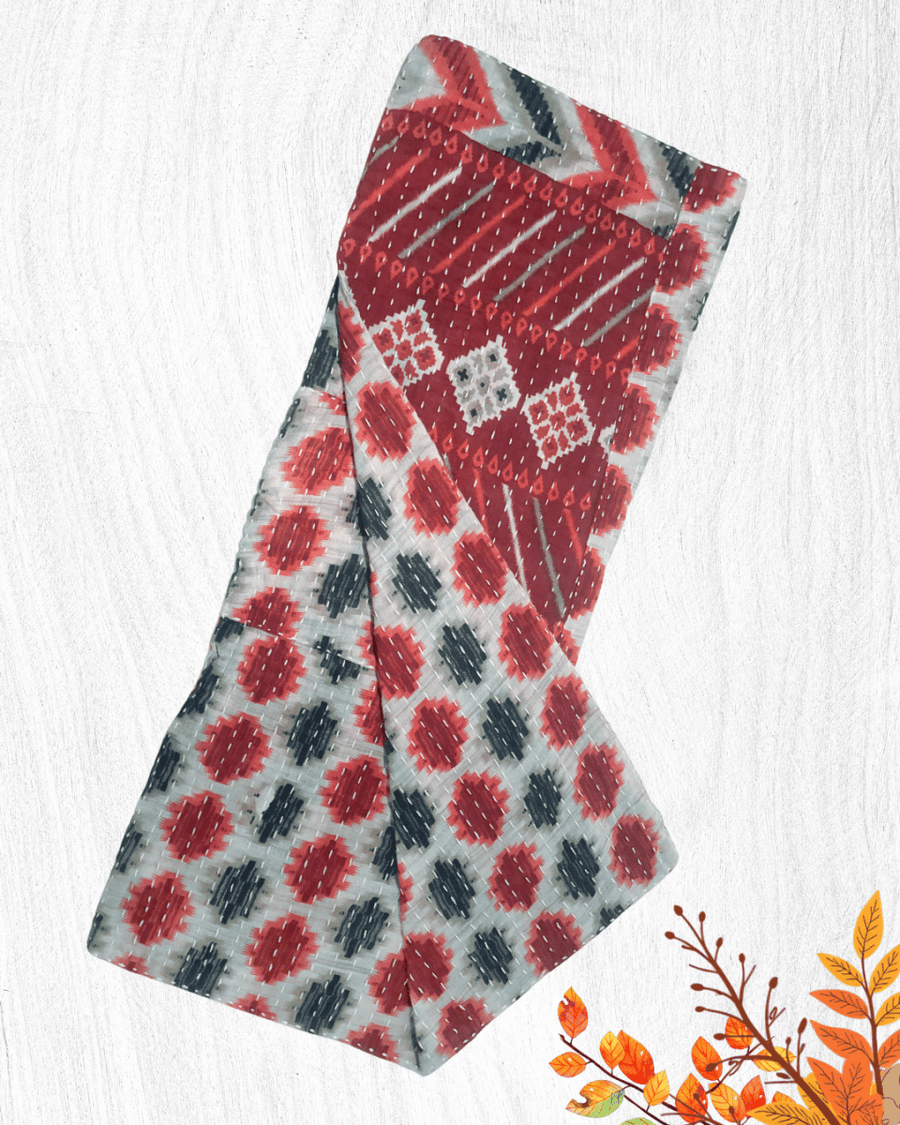 Kantha Kitchen Towel | Fall - Asha Project Kantha-Saree-Handmade