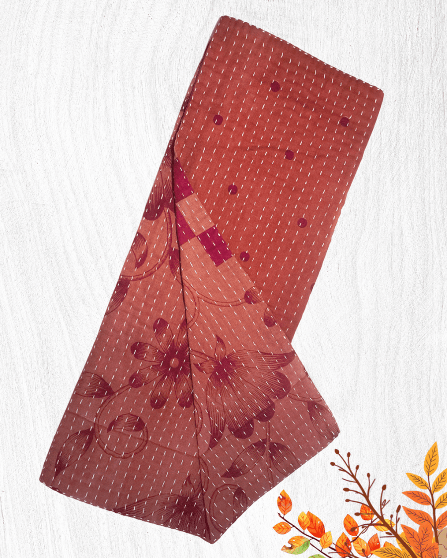 Kantha Kitchen Towel | Fall - Asha Project Kantha-Saree-Handmade