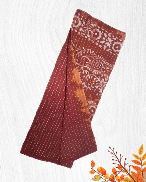 Kantha Kitchen Towel | Fall - Asha Project Kantha-Saree-Handmade