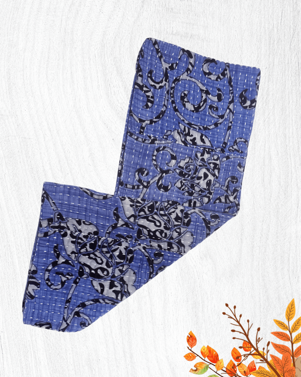 Kantha Kitchen Towel | Fall - Asha Project Kantha-Saree-Handmade