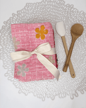 Kantha Kitchen Towel Gift Set (3) - Asha Project Kantha-Saree-Handmade