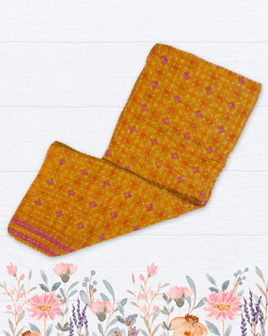 Kantha Kitchen Towel | Spring - Asha Project Kantha - Saree - Handmade