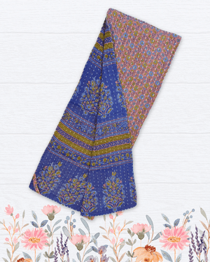 Kantha Kitchen Towel | Spring - Asha Project Kantha - Saree - Handmade