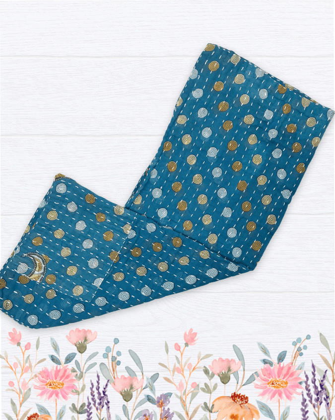 Kantha Kitchen Towel | Spring - Asha Project Kantha - Saree - Handmade