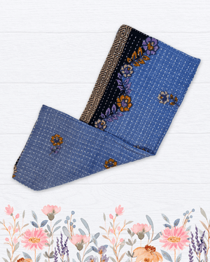 Kantha Kitchen Towel | Spring - Asha Project Kantha - Saree - Handmade