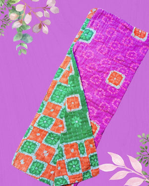 Kantha Kitchen Towel | Valentine's Day - Asha Project Kantha - Saree - Handmade