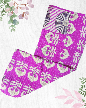 Kantha Kitchen Towel | Valentine's Day - Asha Project Kantha - Saree - Handmade