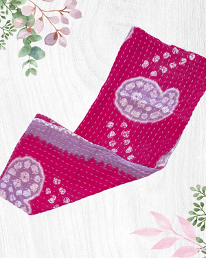 Kantha Kitchen Towel | Valentine's Day - Asha Project Kantha - Saree - Handmade