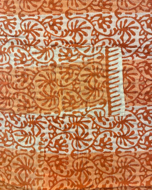 Kantha Mini Throw Blanket - Asha Project Kantha - Saree - Handmade