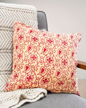 Kantha Pillow Cover - Asha Project Kantha - Saree - Handmade