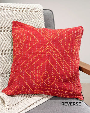 Kantha Pillow Cover - Asha Project Kantha - Saree - Handmade
